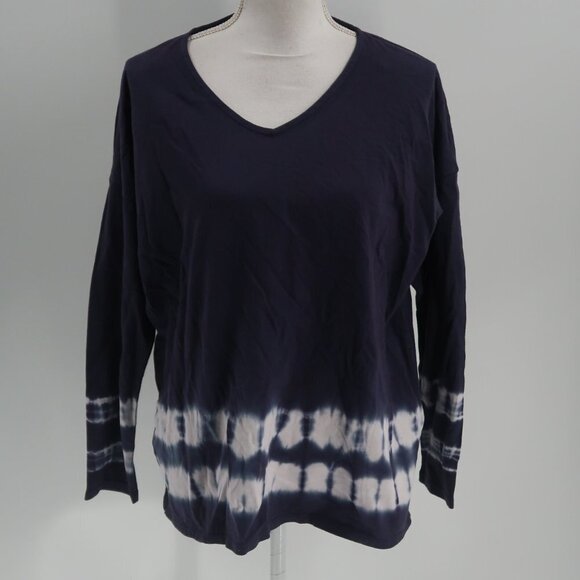 Pure Jill Women's Blue White Carbon Multi Top Size Small NWT - Picture 1 of 8